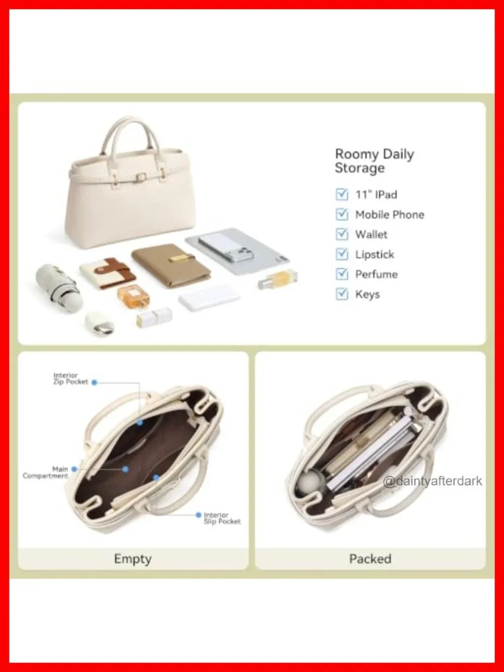 Faux Leather Satchel Bag Women Structured Handbag Work Tote Tablet